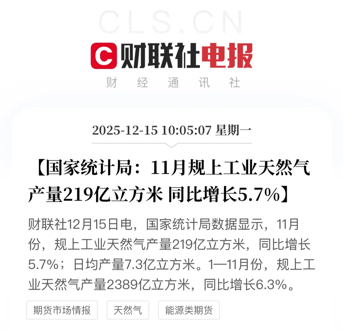 国家统计局发布11月经济数据