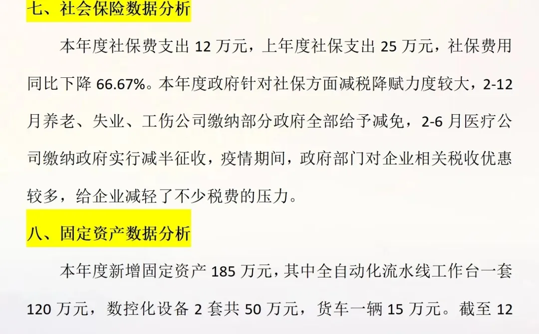 不愧是财务主管，写的年度财务分析报告?