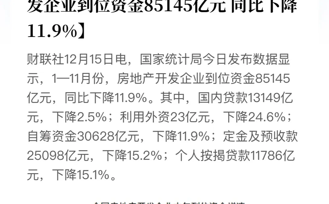 国家统计局发布11月经济数据