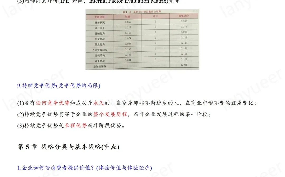战略管理（期末划重点版）