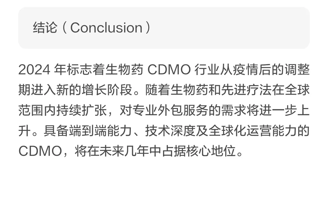 干货!生物药 & CDMO 市场报告|从业者必看