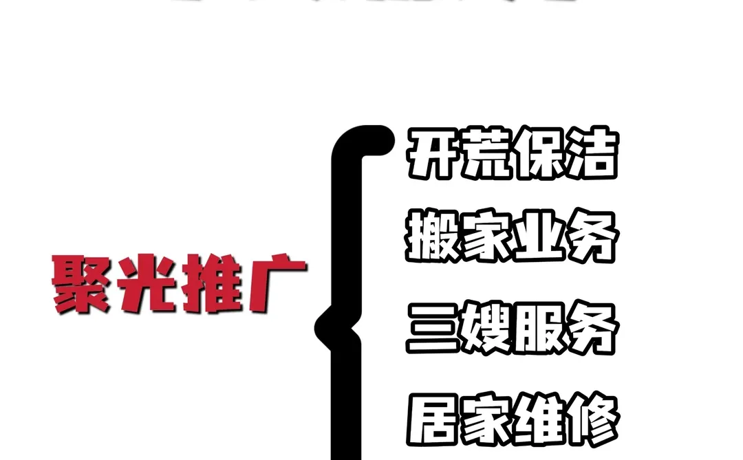 聚光合作|家政服务商家官方对接