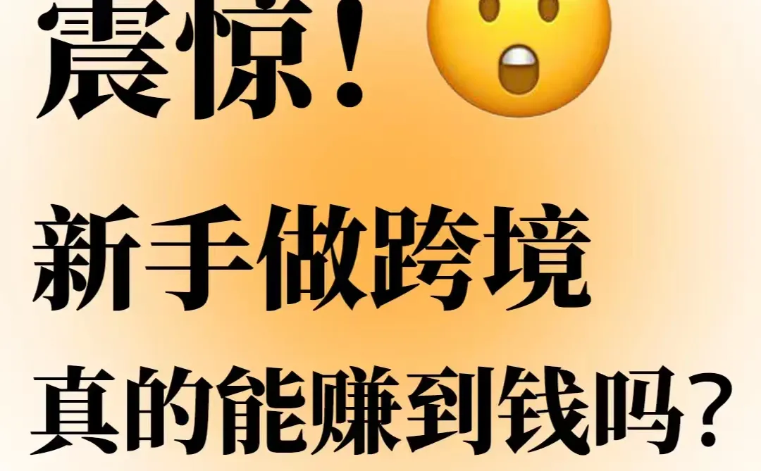 零基础小白做跨境真能月入过万?
