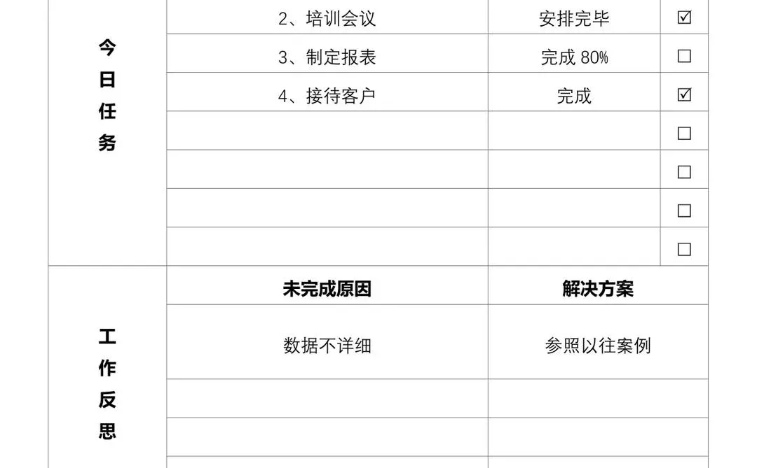 工作总结，工作周报，月度总结，工作计划