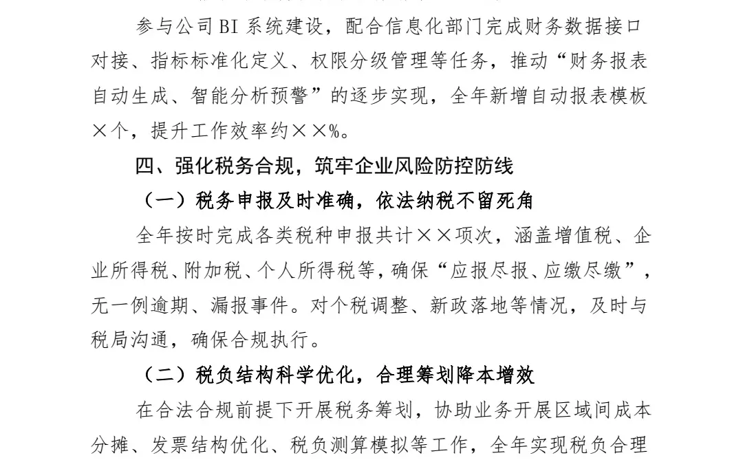 2025年会计工作总结