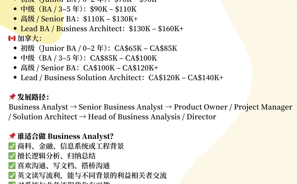 每天搞懂一个职业 - Business Analyst