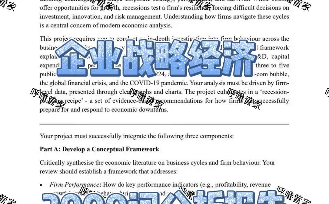 曼彻斯特 企业战略经济 3000词报告你会了吗