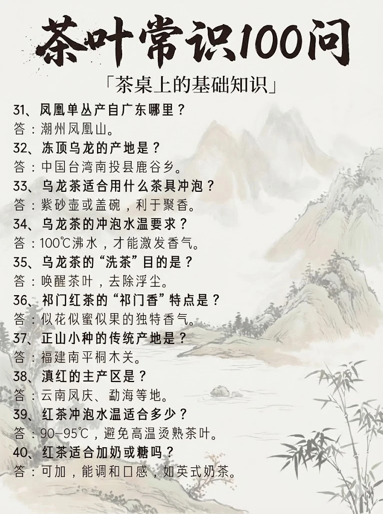 ?茶圈内的人收藏!茶行业百问百答~