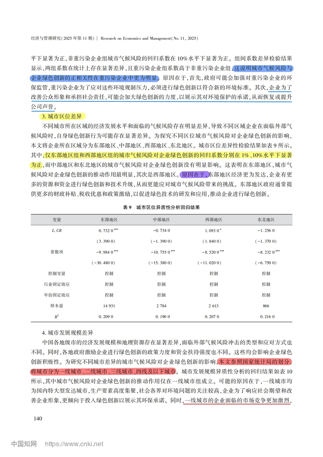 【文献分享】城市气候风险与企业绿色创新