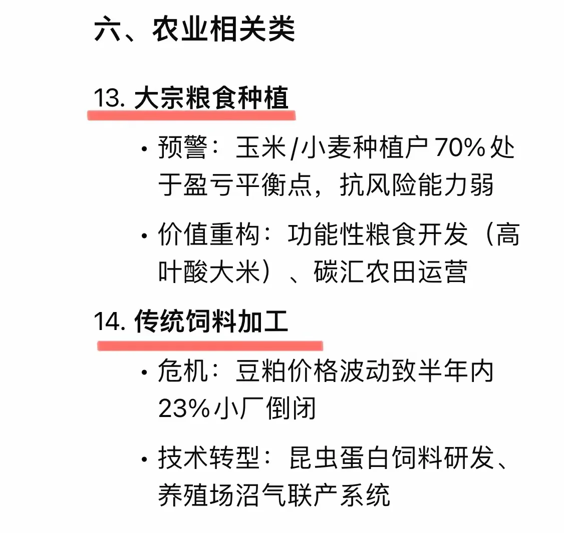 DeepSeek总结20个已经饱和的行业