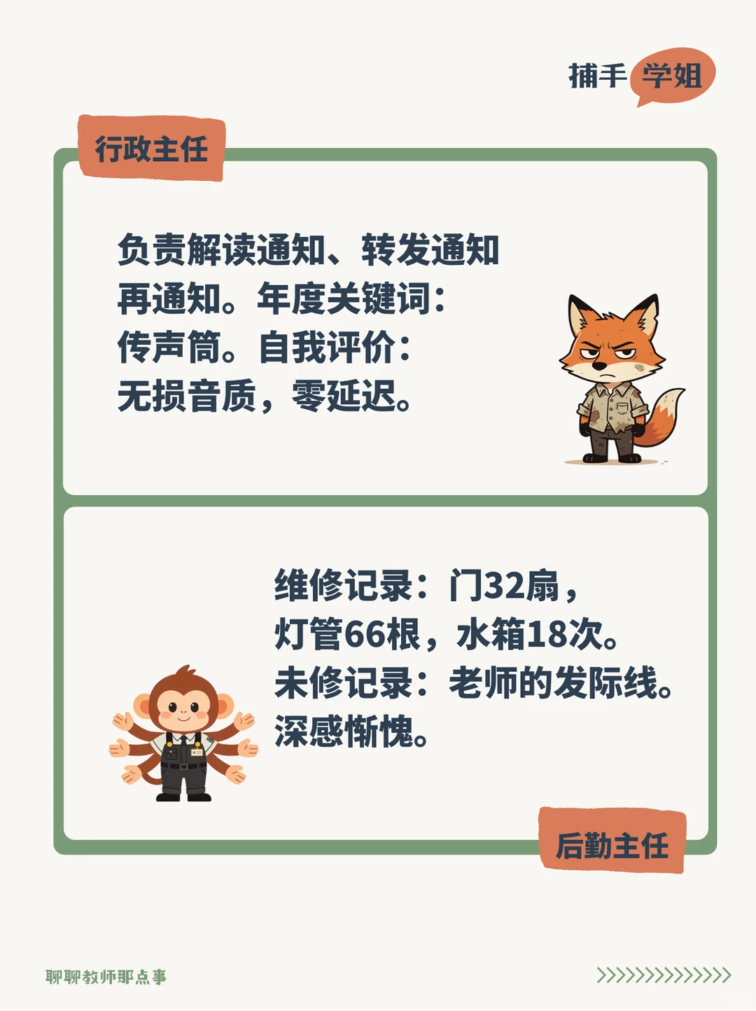 各科室的年终总结，比学生作文还精彩