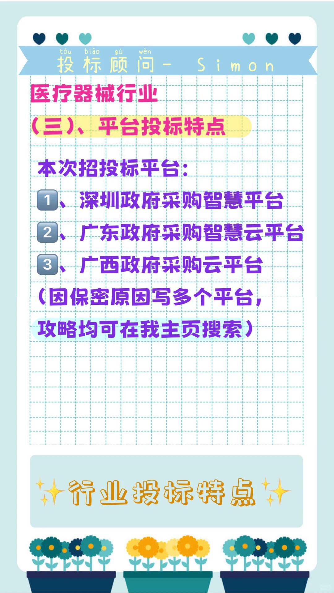 已投【医疗器械行业】货物标，附行业特点总结