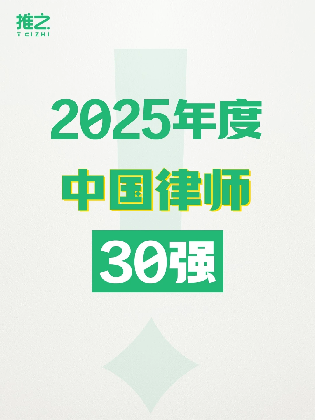 2025中国律师30强