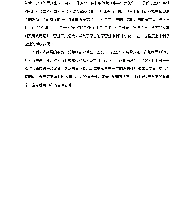 奈雪的茶绩效分析