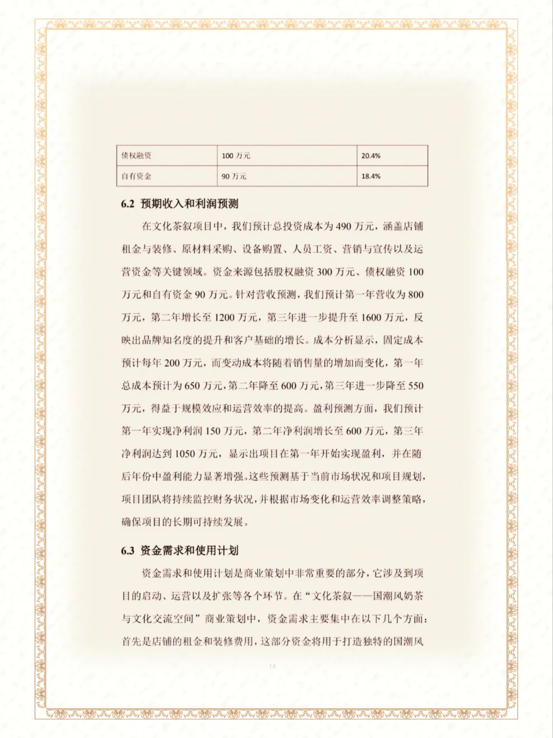 国潮风奶茶成品商业策划书word➕ppt