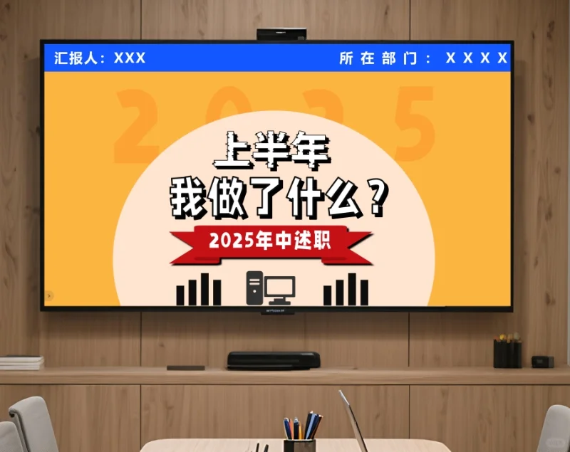 年中述职ppt怎么做?一口气给您做好了!