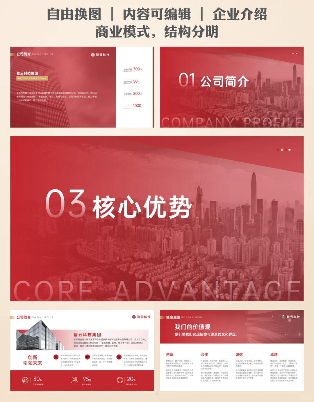 企业形象展示ppt案例解析