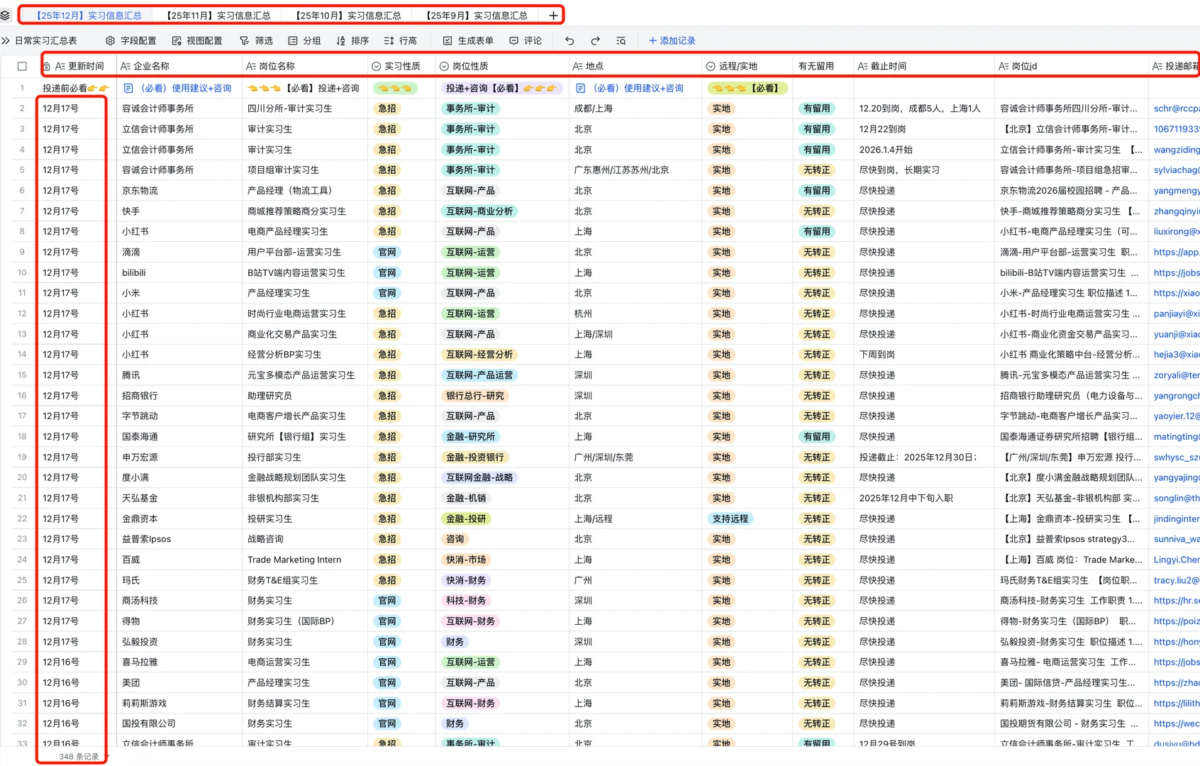 谁还没蹲到这些实习？财务&快消&咨询岗扎堆
