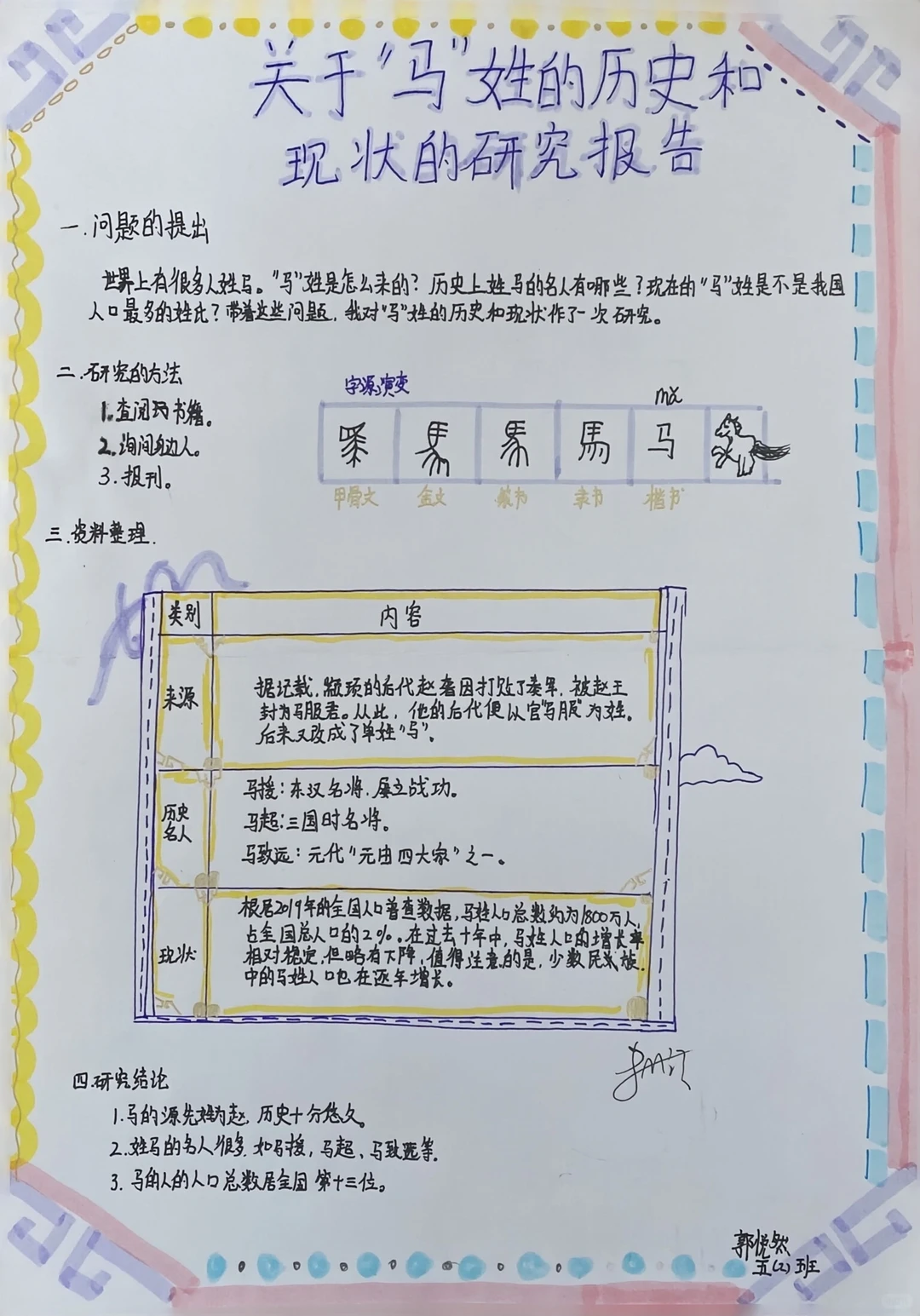 教学分享|五下三单元 关于汉字的研究报告