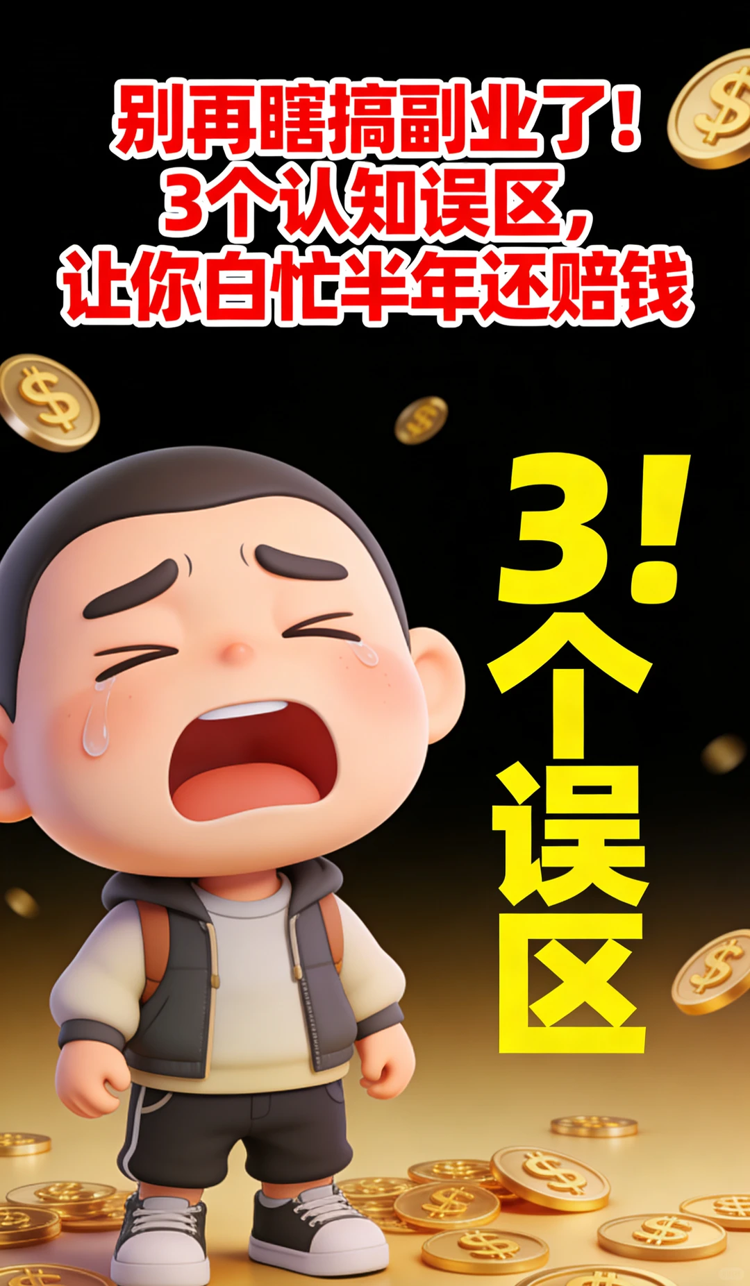 别再瞎搞副业了!3个认知误区,让你白忙活
