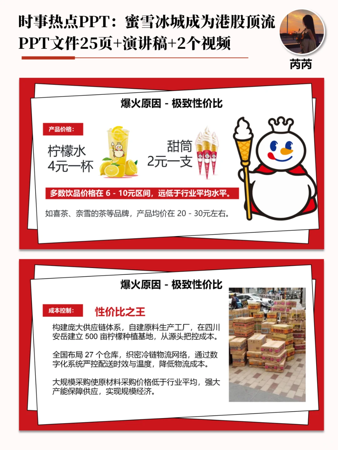 时事热点PPT：新晋股王蜜雪冰城市值1093亿