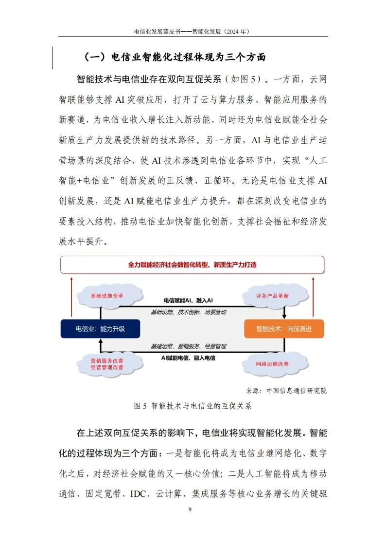 电信业发展蓝皮书(2024年)