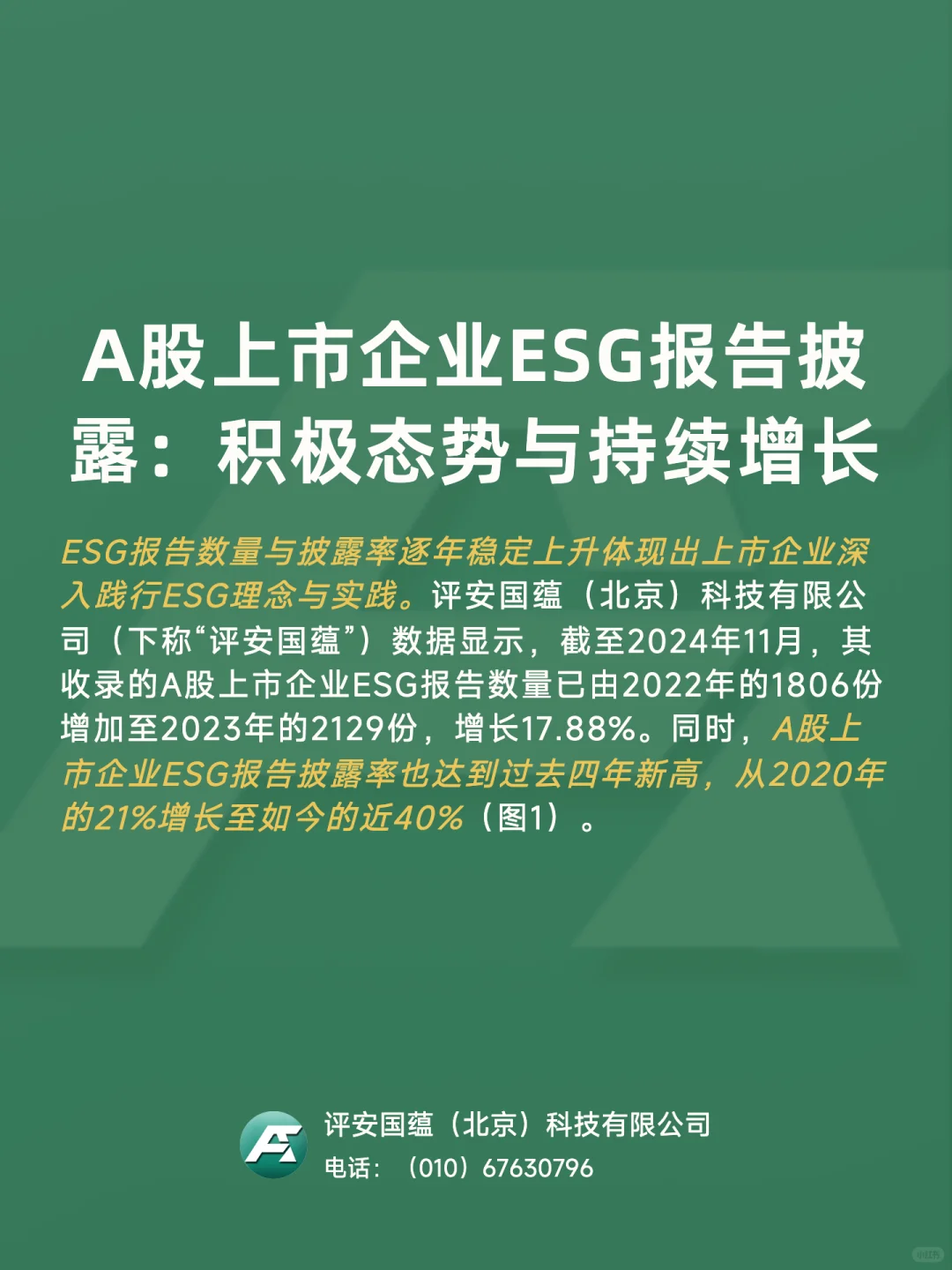 ?显著进步！2023年A股企业ESG表现年度回顾