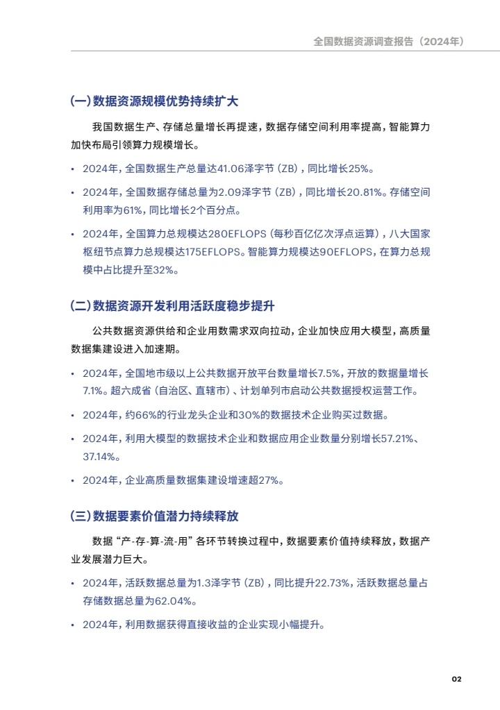 全国数据资源调查报告（2024年）