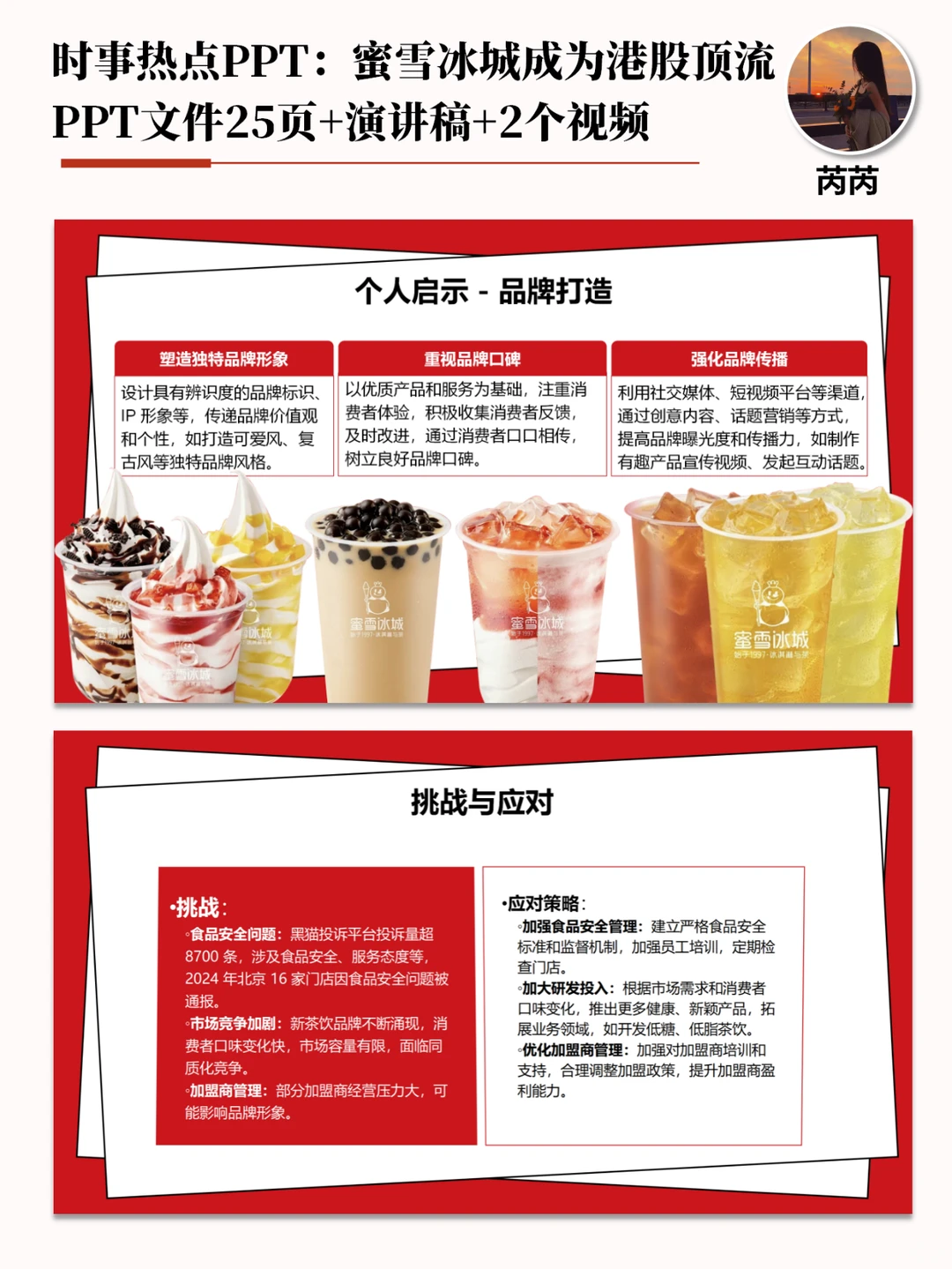 时事热点PPT：新晋股王蜜雪冰城市值1093亿