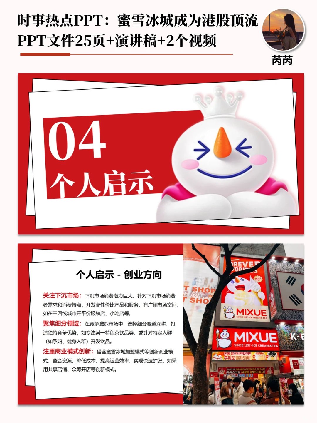 时事热点PPT：新晋股王蜜雪冰城市值1093亿
