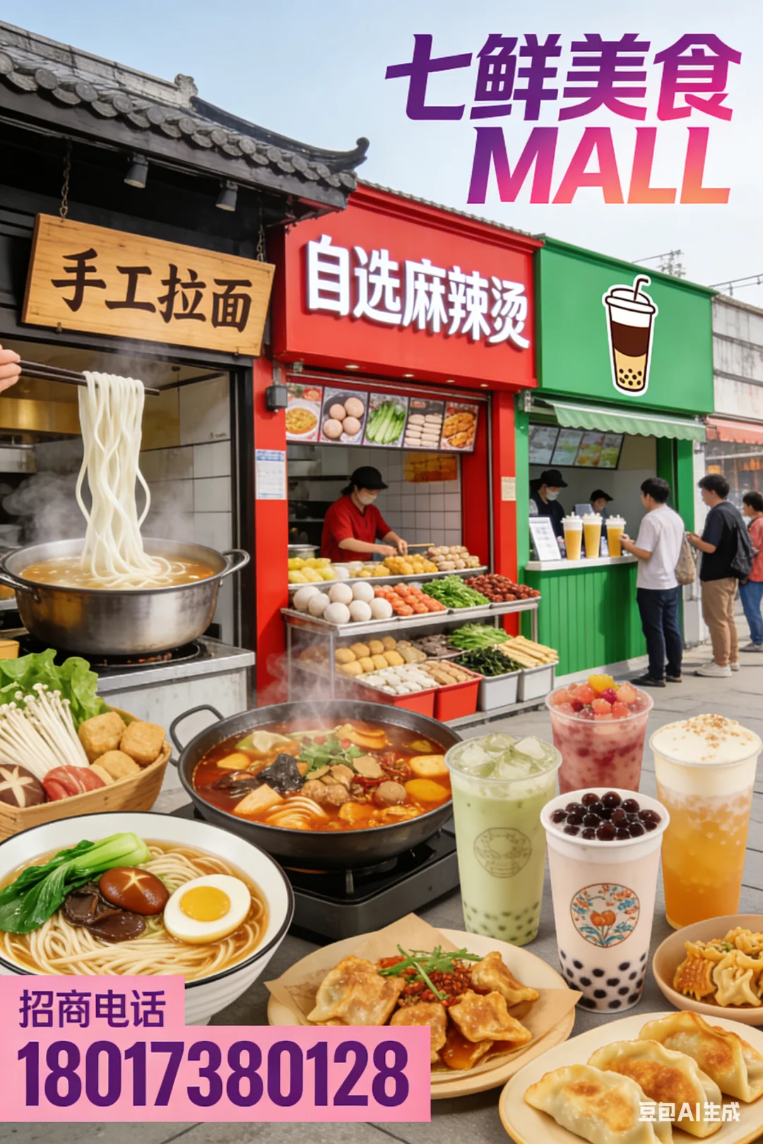 武汉七鲜美食MALl，正式招租啦！