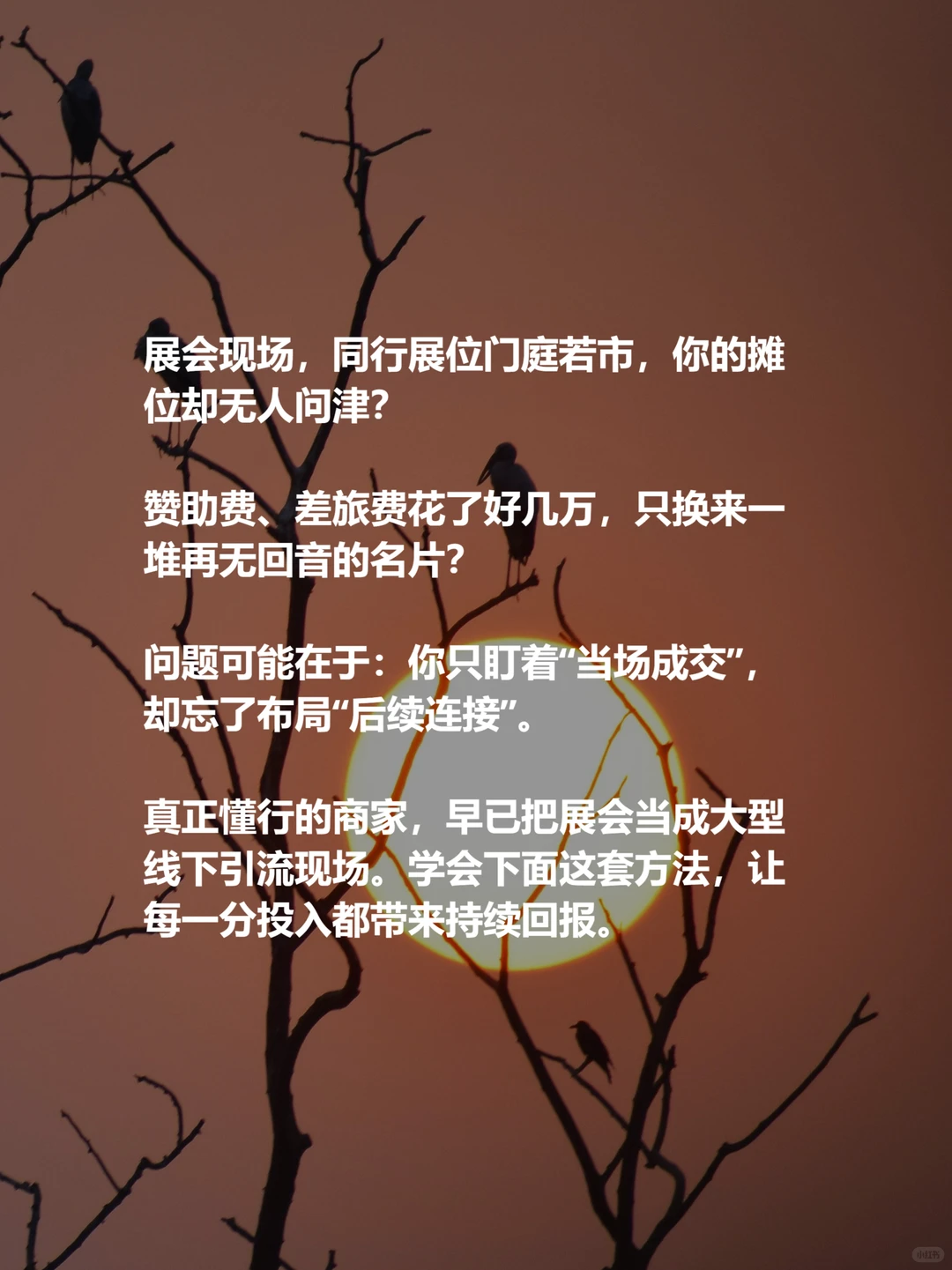 展会3天顶半年:高手的“流量沉淀”秘籍