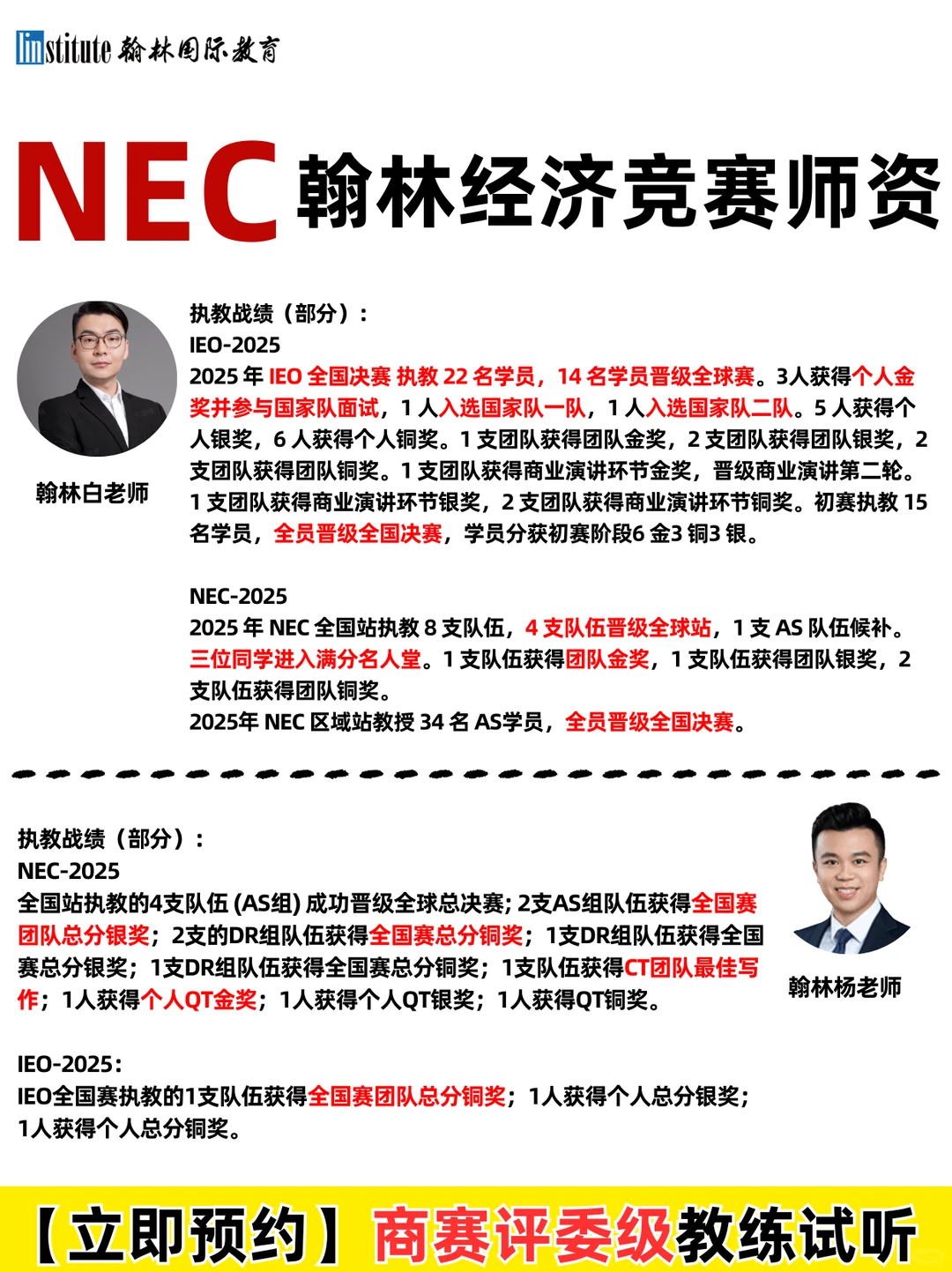 NEC经济学初赛成绩出炉!晋级率98.7%?