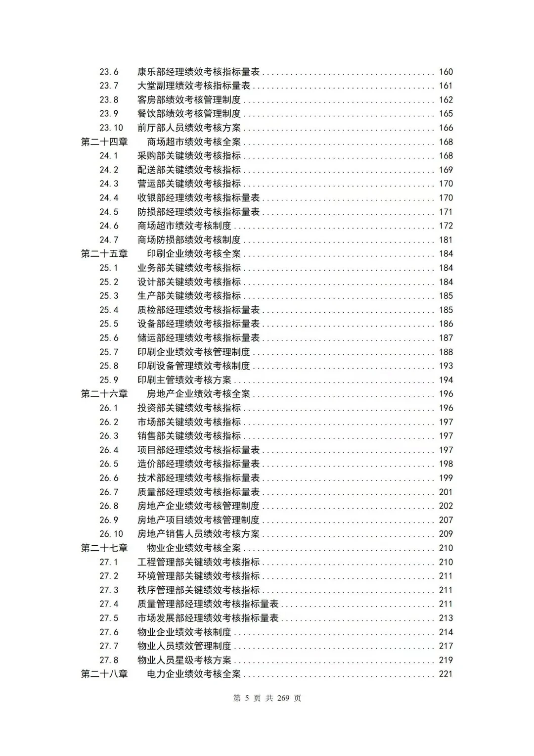 绩效考核量化管理全案