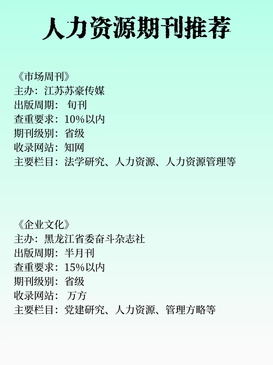 希望所有人力资源专业都要刷到啊!