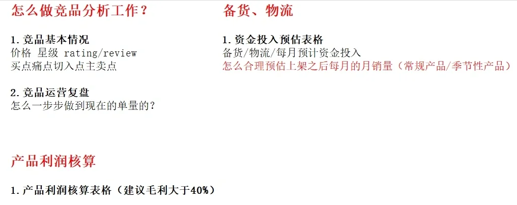 亚马逊市场调研-超全Check List!