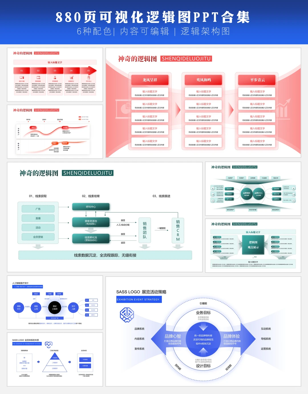 逻辑结构图示设计ppt:像咨询公司出品
