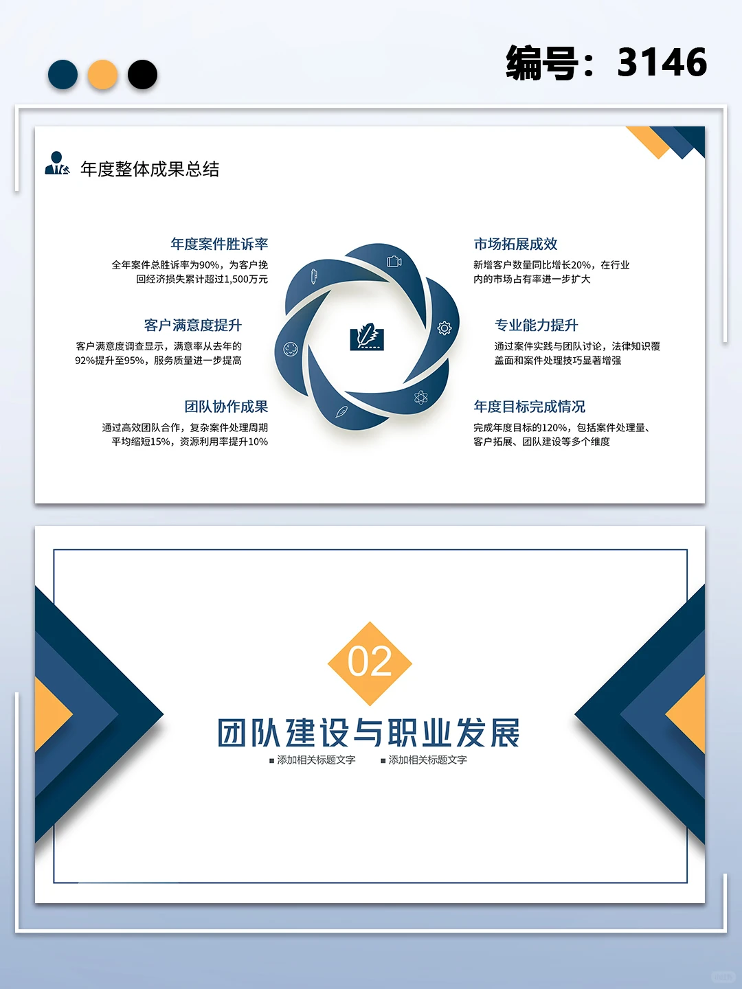 简约商务风律师行业个人年终总结计划