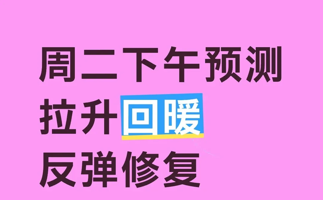 周二下午预测
