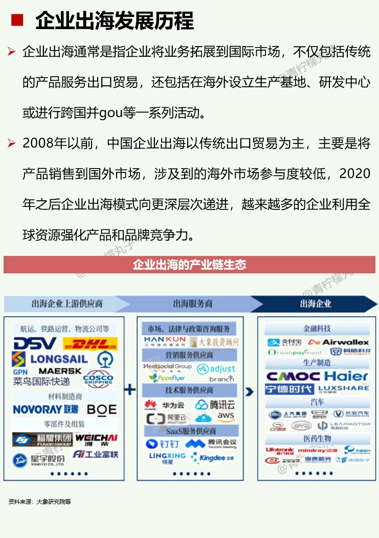一天吃透一条产业链:No63 企业出海