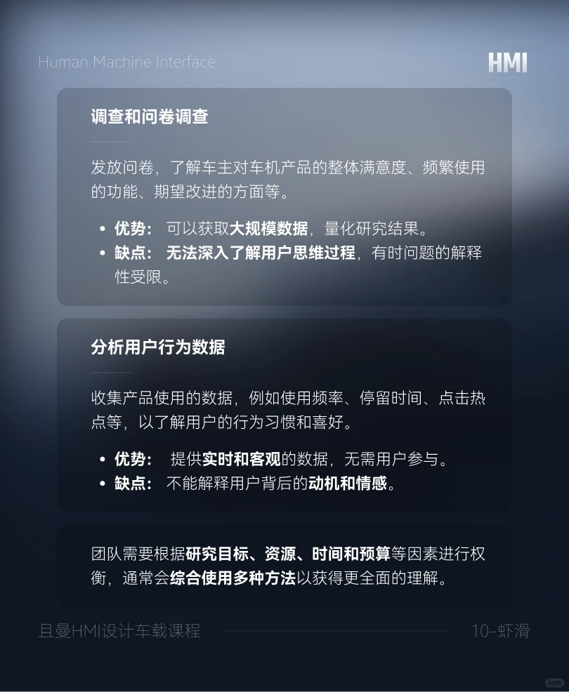HMI用户研究有哪些方法