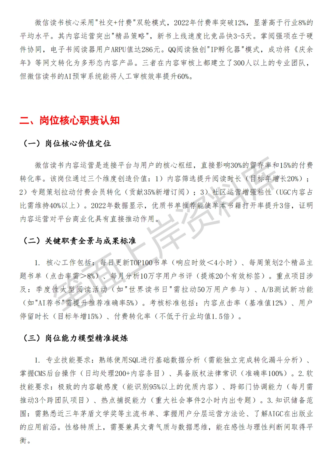 腾讯微信读书内容运营