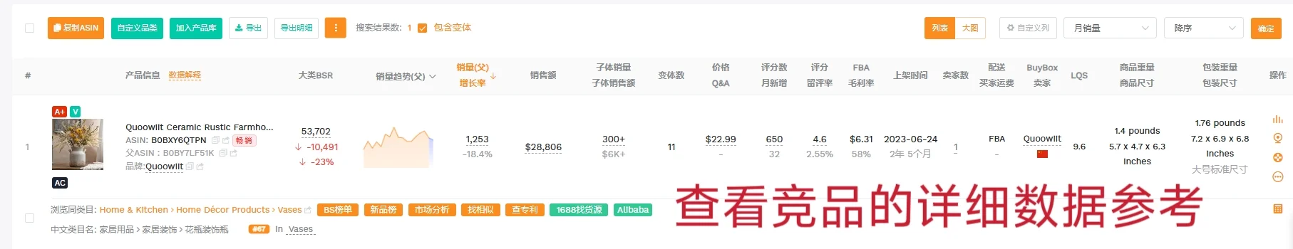 亚马逊如何精准地查询竞品