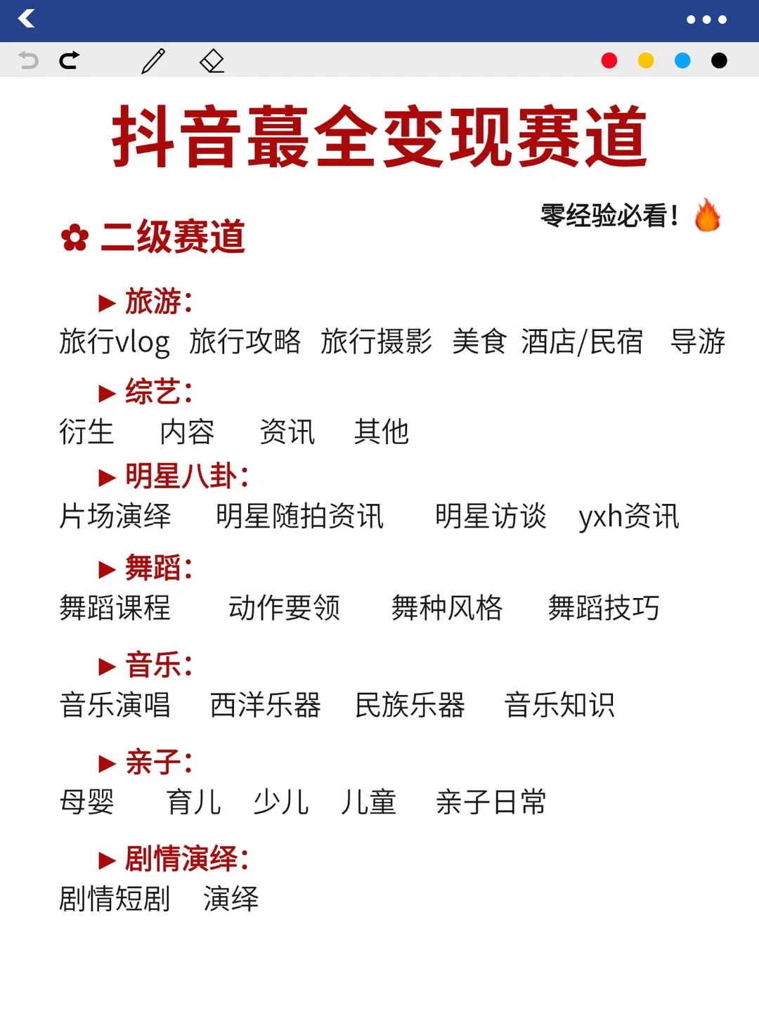 2024年抖音赛道大盘点！宝子们赶紧收藏~