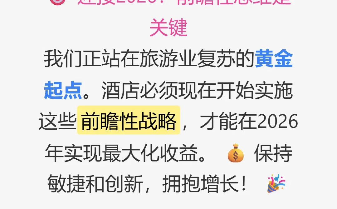 这是关于未来酒店策略的深度分析