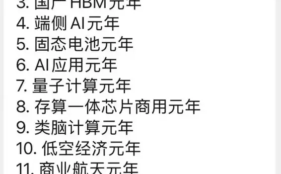 2026产业预期