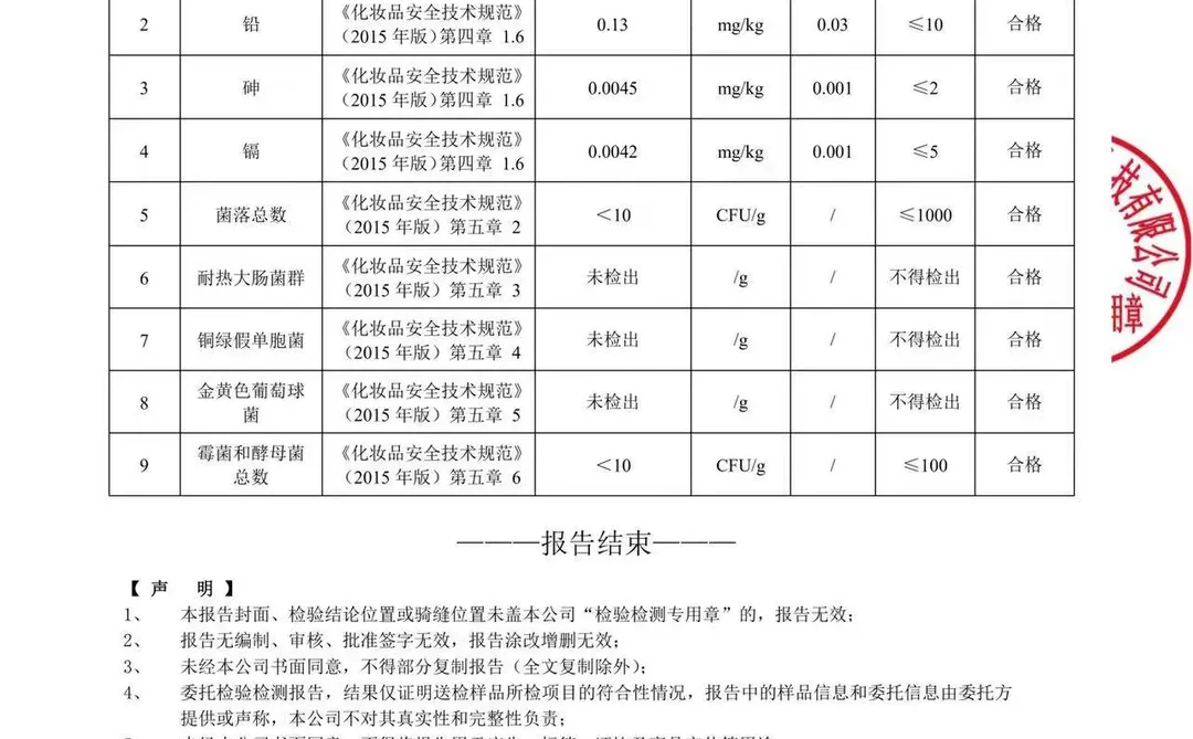 检验检测报告