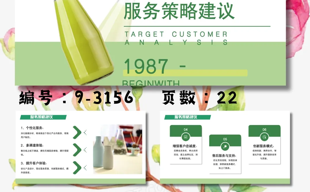 娃哈哈目标客户分析品牌分析介绍PPT模板