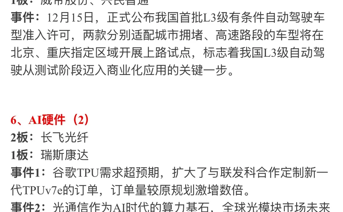 ?【12月19日 | 周五盘前热点速递】?