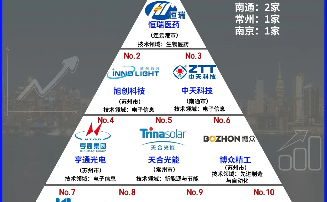 江苏民营企业创新十强，榜样力量引领未来！